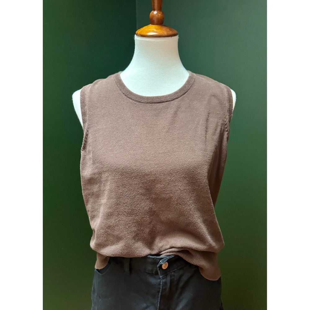 Vintage‎ Cherokee Brown Sleeveless Top Women's XXL